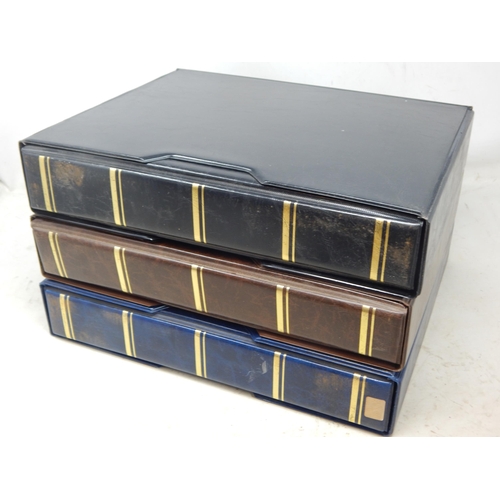 25 - 3 x Stamp Albums in Sleeves Containing a Large Quantity of Commonwealth & World Stamps QV & Later to... 