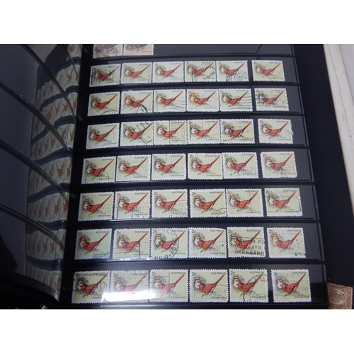 25 - 3 x Stamp Albums in Sleeves Containing a Large Quantity of Commonwealth & World Stamps QV & Later to... 