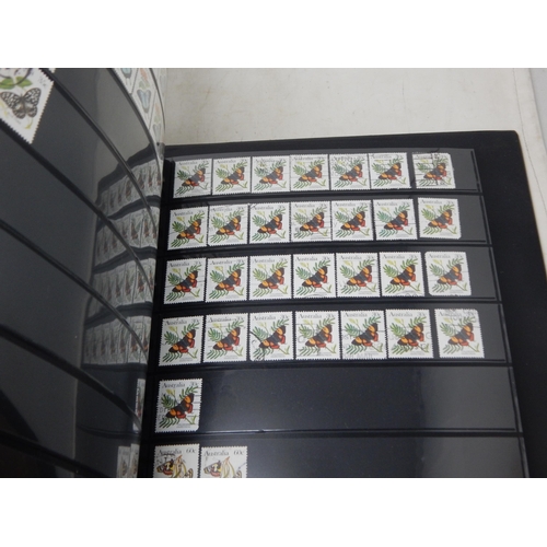 25 - 3 x Stamp Albums in Sleeves Containing a Large Quantity of Commonwealth & World Stamps QV & Later to... 