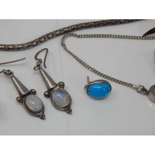 301 - Quantity of Silver, Some Antique Including Locket & Victorian Brooch: Gross weight 270g