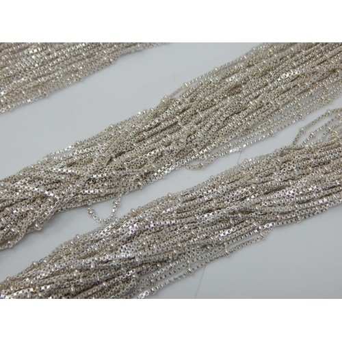 314 - Links of London Hallmarked Silver Necklace & Bracelet Set: Weight 170g