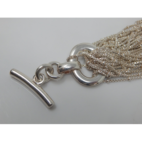 314 - Links of London Hallmarked Silver Necklace & Bracelet Set: Weight 170g