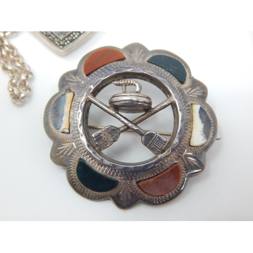 327 - A Quantity of Silver Jewellery: Weight 260g together with some white metal Jewellery