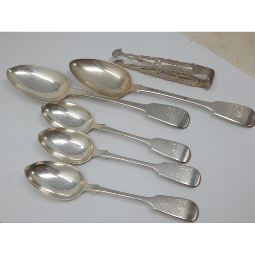 329 - A Quantity of Georgian & Victorian Silver Flatware: Various Dates & Makers: Weight 262g