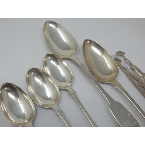329 - A Quantity of Georgian & Victorian Silver Flatware: Various Dates & Makers: Weight 262g