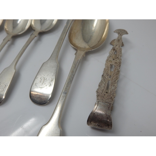 329 - A Quantity of Georgian & Victorian Silver Flatware: Various Dates & Makers: Weight 262g