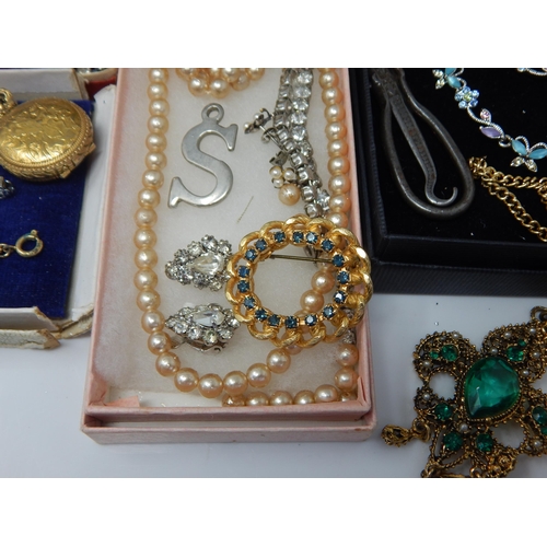 331 - A Large Quantity of Costume Jewellery: Sorting will reward