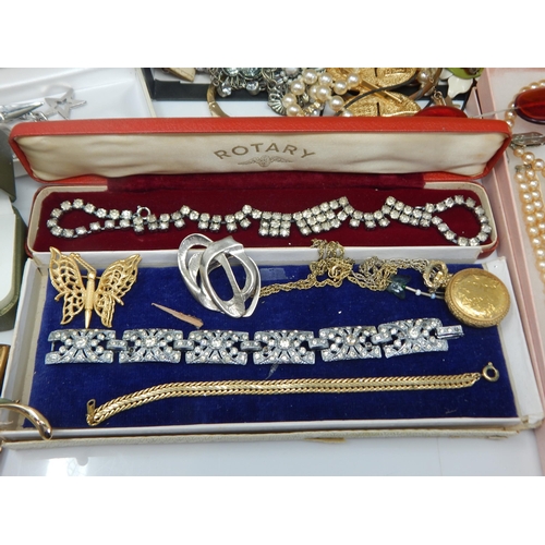 331 - A Large Quantity of Costume Jewellery: Sorting will reward
