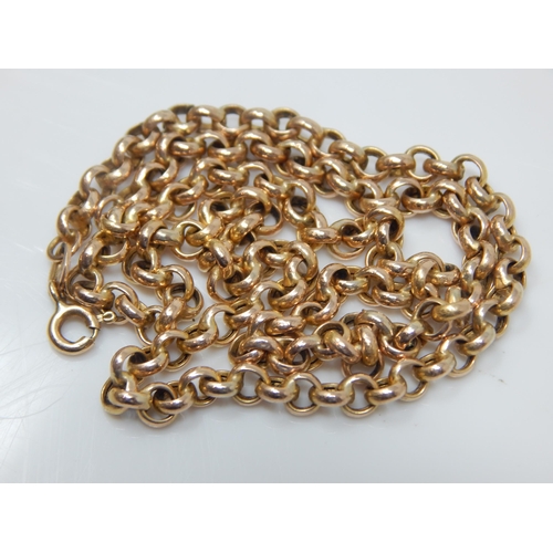 57 - 9ct Gold Belcher Chain: Length 41cm: Weight 4.98g