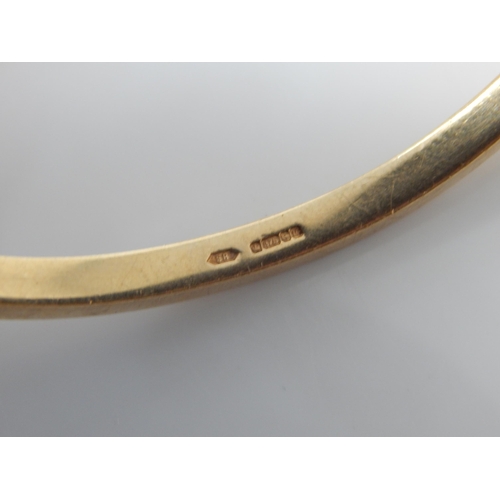 67 - 9ct Solid Gold Bangle: Hallmarked Birmingham 1994: Weight 20.62g