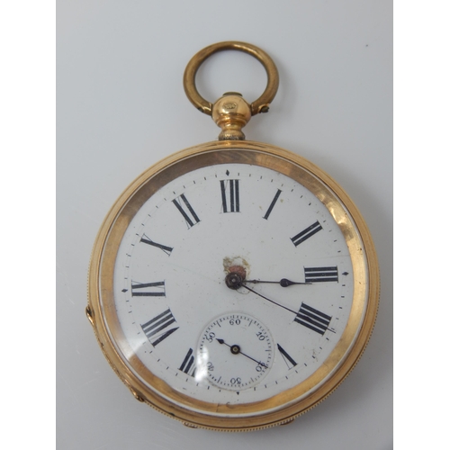 70 - 14ct Gold Gentleman's Pocket Watch: Gross Weight 70.23g