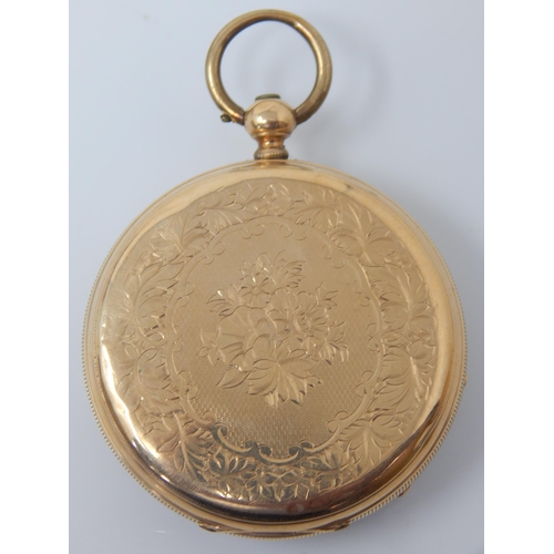 70 - 14ct Gold Gentleman's Pocket Watch: Gross Weight 70.23g