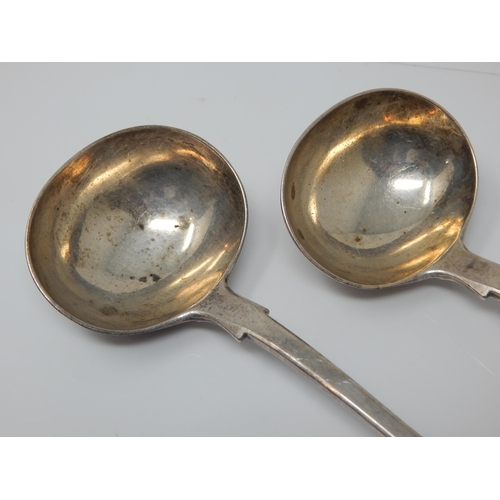 73 - A Pair of Victorian Silver Sauce Ladles Hallmarked London 1864 by George Adams: Weight 150g