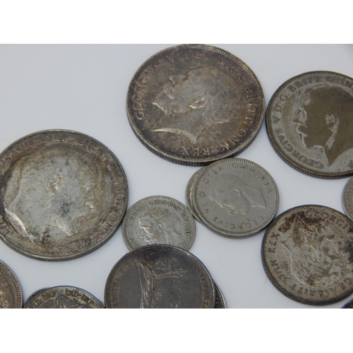 41 - A Quantity of QV Silver (925 standard) Coinage 130g together with later silver coinage.