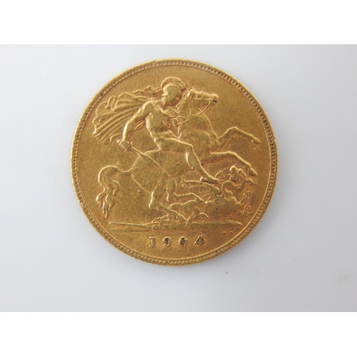 2 - KEVII Gold Half Sovereign 1904