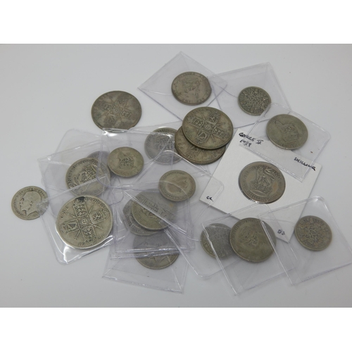 33 - A Quantity of Silver Florins, Shillings & Sixpences