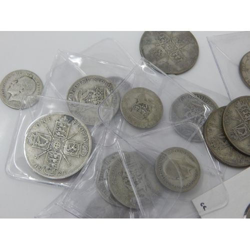 33 - A Quantity of Silver Florins, Shillings & Sixpences