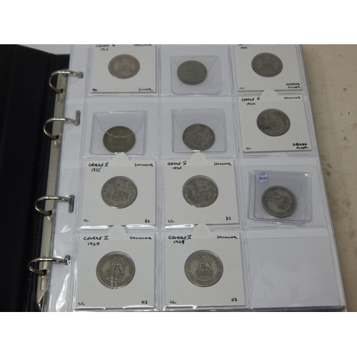 31 - An Album containing a Quantity of Silver Coinage & Further Coinage Including Florins, Shillings, Six... 