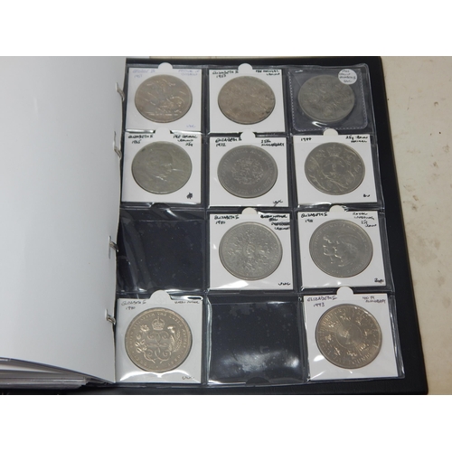 31 - An Album containing a Quantity of Silver Coinage & Further Coinage Including Florins, Shillings, Six... 