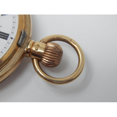 43 - Gentleman's 9ct Gold Full Hunter Top Wind Pocket Watch by J. W. Benson London: Working when catalogu... 