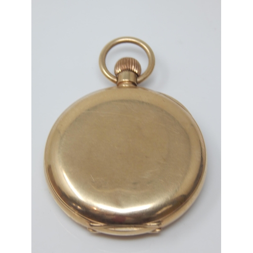 43 - Gentleman's 9ct Gold Full Hunter Top Wind Pocket Watch by J. W. Benson London: Working when catalogu... 