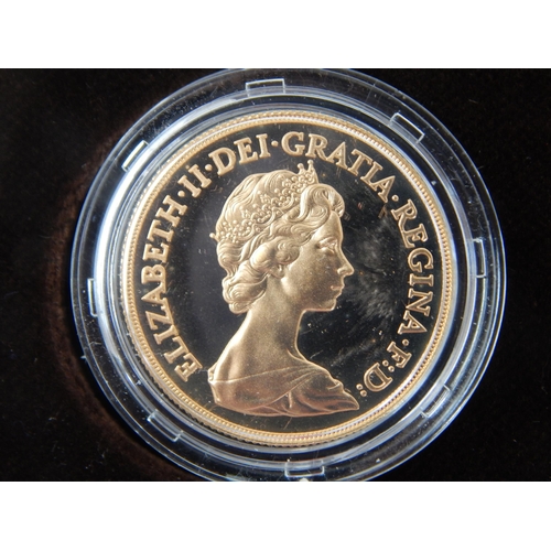 7 - Royal Mint U.K 1983 22ct Gold Proof Collection comprising Double Sovereign, Full Sovereign & Half So... 