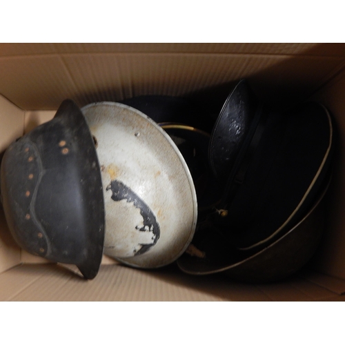 972 - Quantity of military helmets and hats