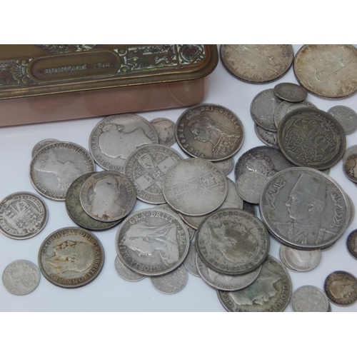 19 - A Quantity of Victorian & Later Silver Coinage together with further coinage contained in a WWI Quee... 