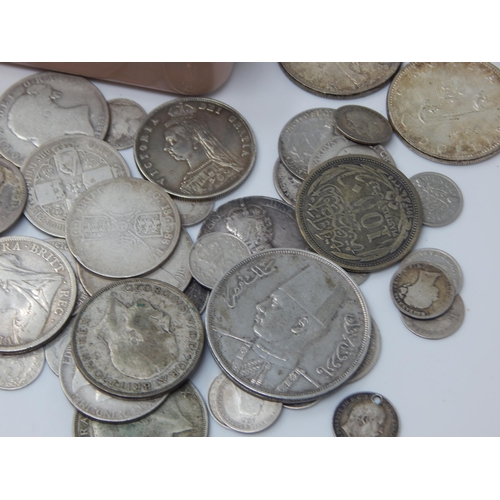 19 - A Quantity of Victorian & Later Silver Coinage together with further coinage contained in a WWI Quee... 