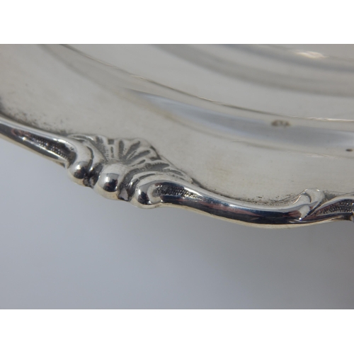 57 - Victorian Silver Navette Shaped Dish Hallmarked London 1891 by Barnard Brothers: 22cm Wide: Weight 1... 