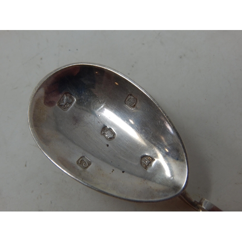 75 - Hallmarked Silver Including a 18th Century Ladle, Tea Strainer, Sifter Spoon & replica Roman Spoon: ... 