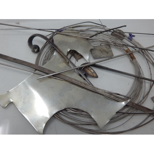 83 - A Quantity of Jewellers Silver Wire, Rods etc: Weight 246g