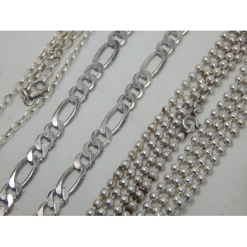 116 - A Quantity of Silver Jewellery Including Necklaces, Chains, Pendants etc: Weight 365g