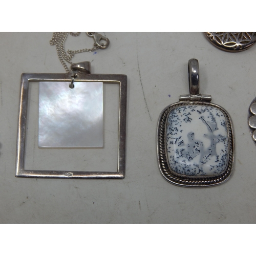 116 - A Quantity of Silver Jewellery Including Necklaces, Chains, Pendants etc: Weight 365g