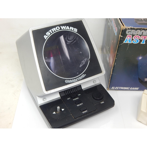 208 - Grandstand Astro Wars video game with original box and instructions