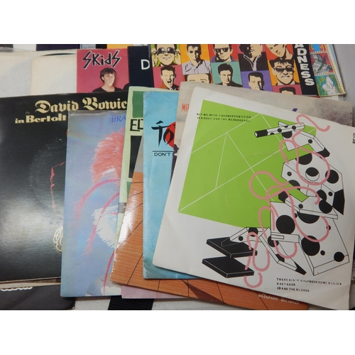 210 - RECORDS: A Collection of 1970's/80's Single Records, Many with Picture Sleeves Including: The Jam, X... 