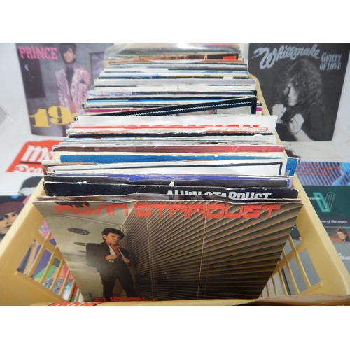 215 - RECORDS: A Collection of 1970's/80's Single Records, Many with Picture Sleeves Including: Prince, Me... 