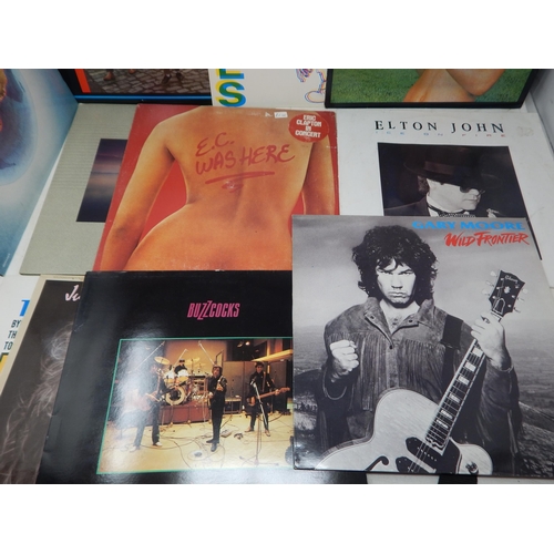 218 - RECORDS: A Quantity of Albums Including: The Jam, Squeeze, Rainbow, Toyah, Buzzcocks, Gary Moore, Fr... 