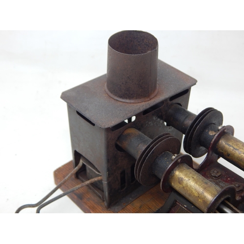 222 - German Made Working Model of The Stirling Heat Engine c.1920 by G.B.N of Bavaria together with a she... 