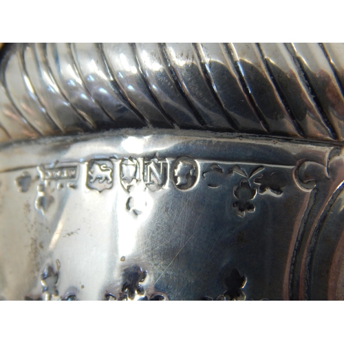 101 - Victorian Silver Twin Handled Porringer Inset with an Elizabeth I Silver Shilling: Hallmarked London... 