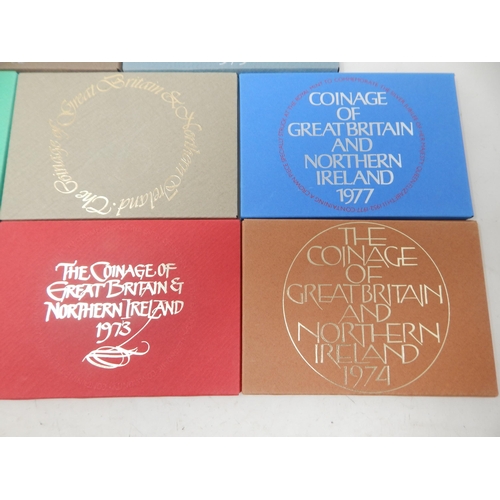 43 - Royal Mint: The Coinage of Great Britain & Northern Ireland Sets 1972-1979 (8)