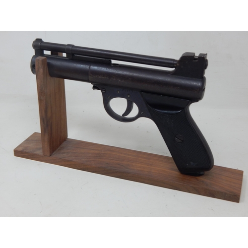 260 - Webley & Scott Mk 1 Air Pistol with Display Stand