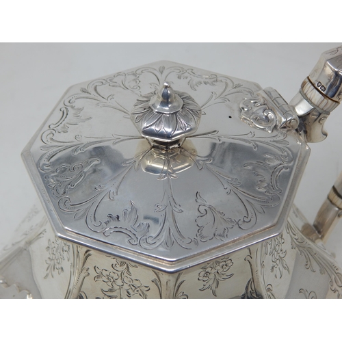 130 - Victorian Silver Teapot Hallmarked London 1845 by Barnard Brothers: Weight 662g