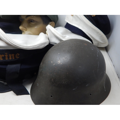 310 - A Quantity of Military Caps & Helmets