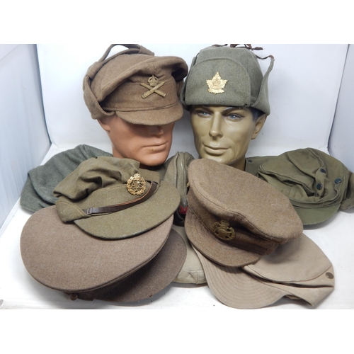 312 - A Quantity of Military Caps