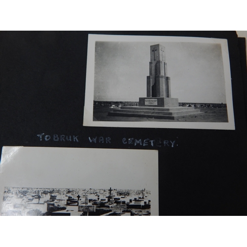 316 - WWII 1943 Dated Album of Photographs depicting Tobruk, El Adem, Egypt etc