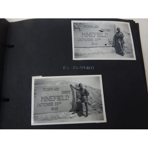 316 - WWII 1943 Dated Album of Photographs depicting Tobruk, El Adem, Egypt etc