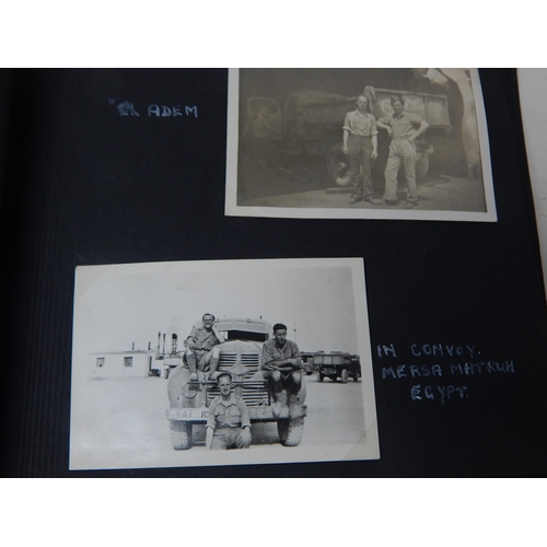 316 - WWII 1943 Dated Album of Photographs depicting Tobruk, El Adem, Egypt etc