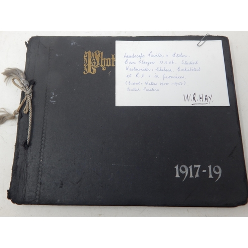 319 - WWI: An Album 1917-1919 of Sketches & Photographs etc by 