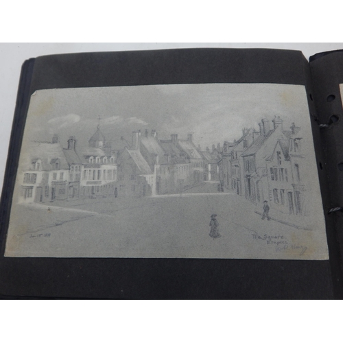 319 - WWI: An Album 1917-1919 of Sketches & Photographs etc by 